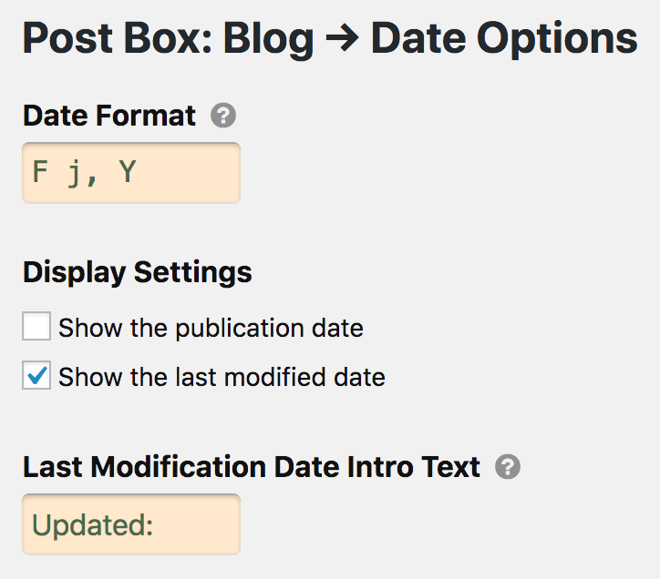 post date box options