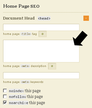 Sample SEO Home Page Meta Description