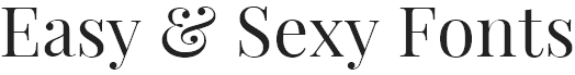 Easy Sexy Fonts