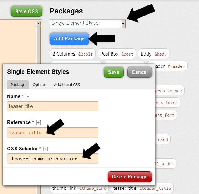 How to edit custom css in thesis statement