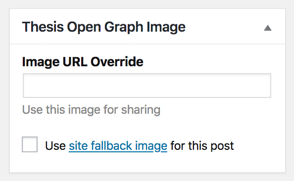 Open Graph Box post options