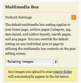 thesis multimedia box widget