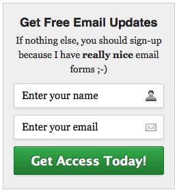 MailChimp Email Signup Form 1
