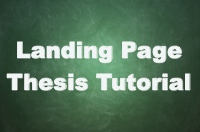 Landing Page Tutorial Thesis