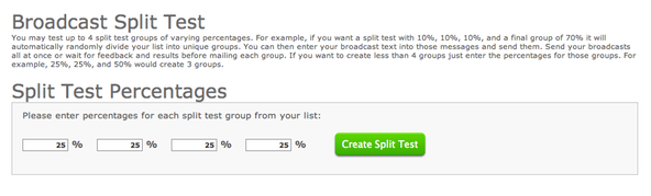 How to Split Test Emails in AWeber