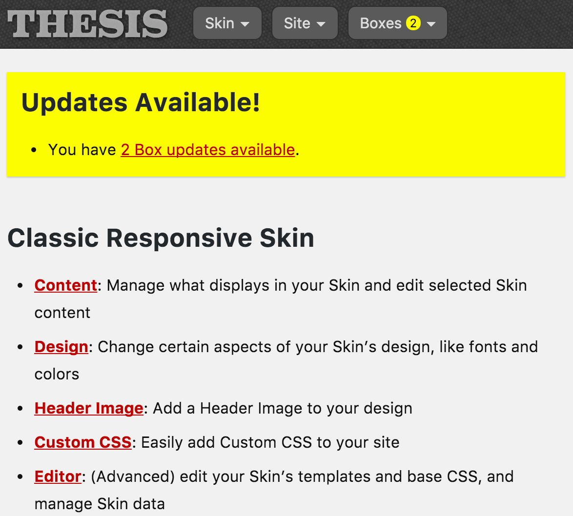 Thesis theme change sidebar color