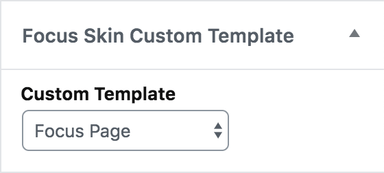 select a custom template