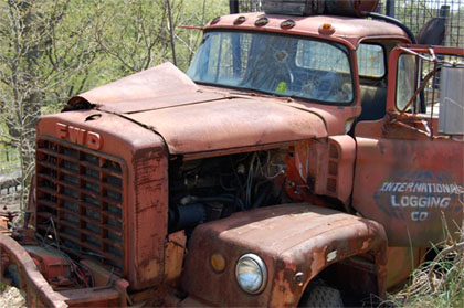 beat up old truck