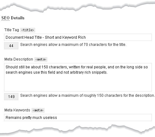 Sample Category SEO Thesis Interface Part I