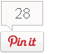 Vertical Pinterest Button with Visible Counter