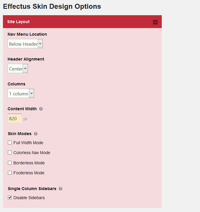 Effectus layout 1 config