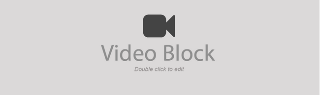 Flex video block placeholder