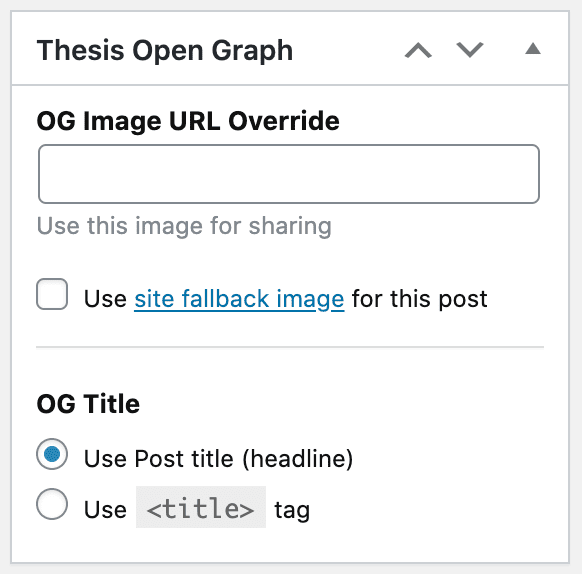 Open Graph Box post meta