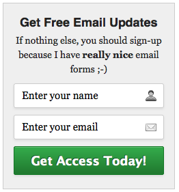 AWeber Email Signup Form 1