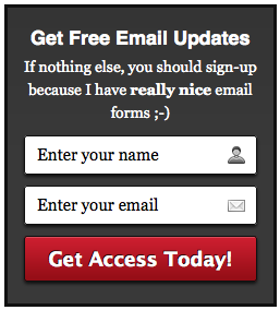 AWeber Email Signup Form 5