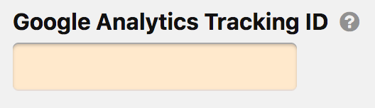 Google Analytics Box options