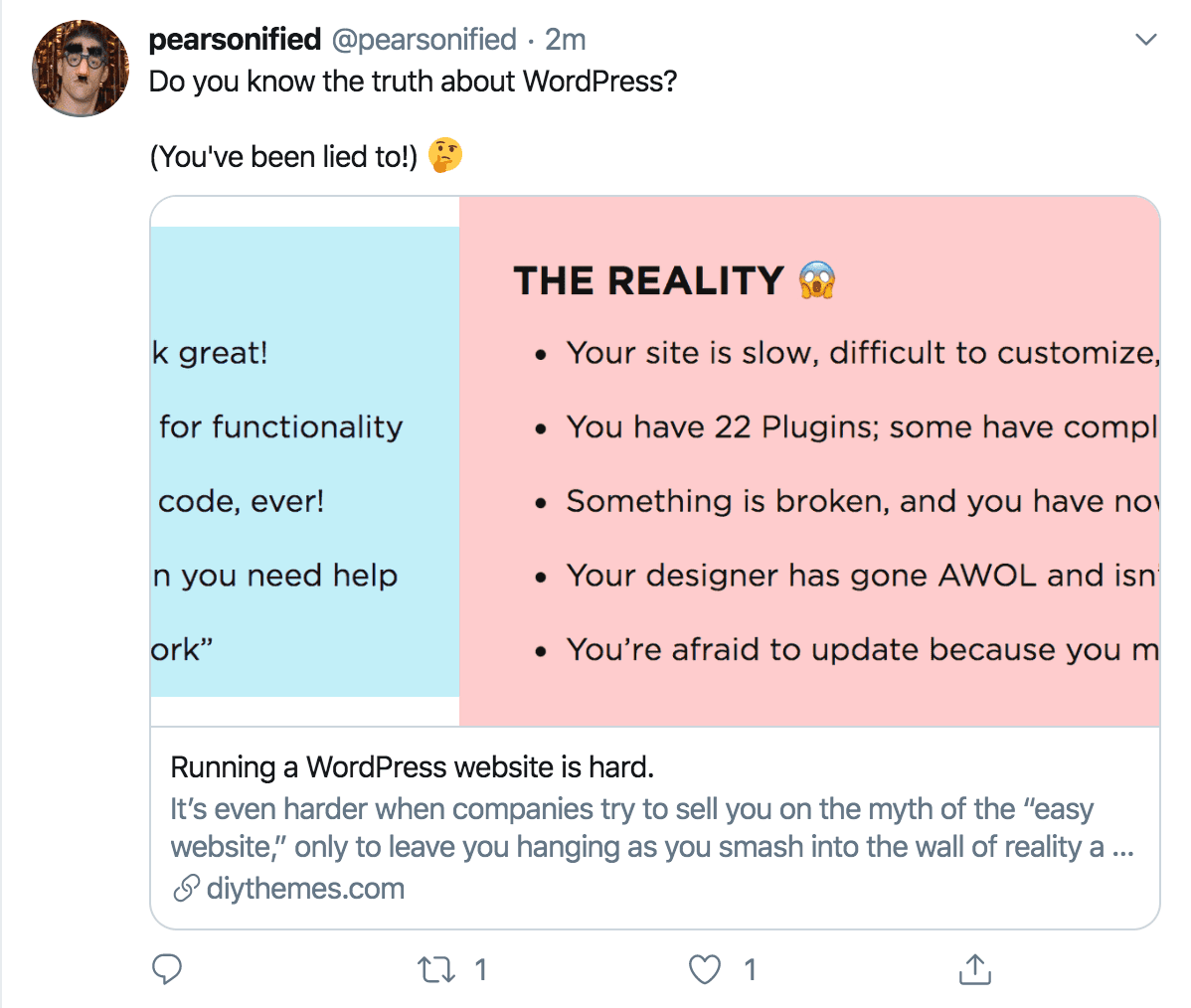 Twitter Card example