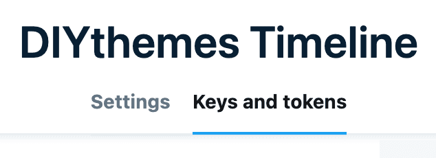 Twitter API: Keys and Tokens